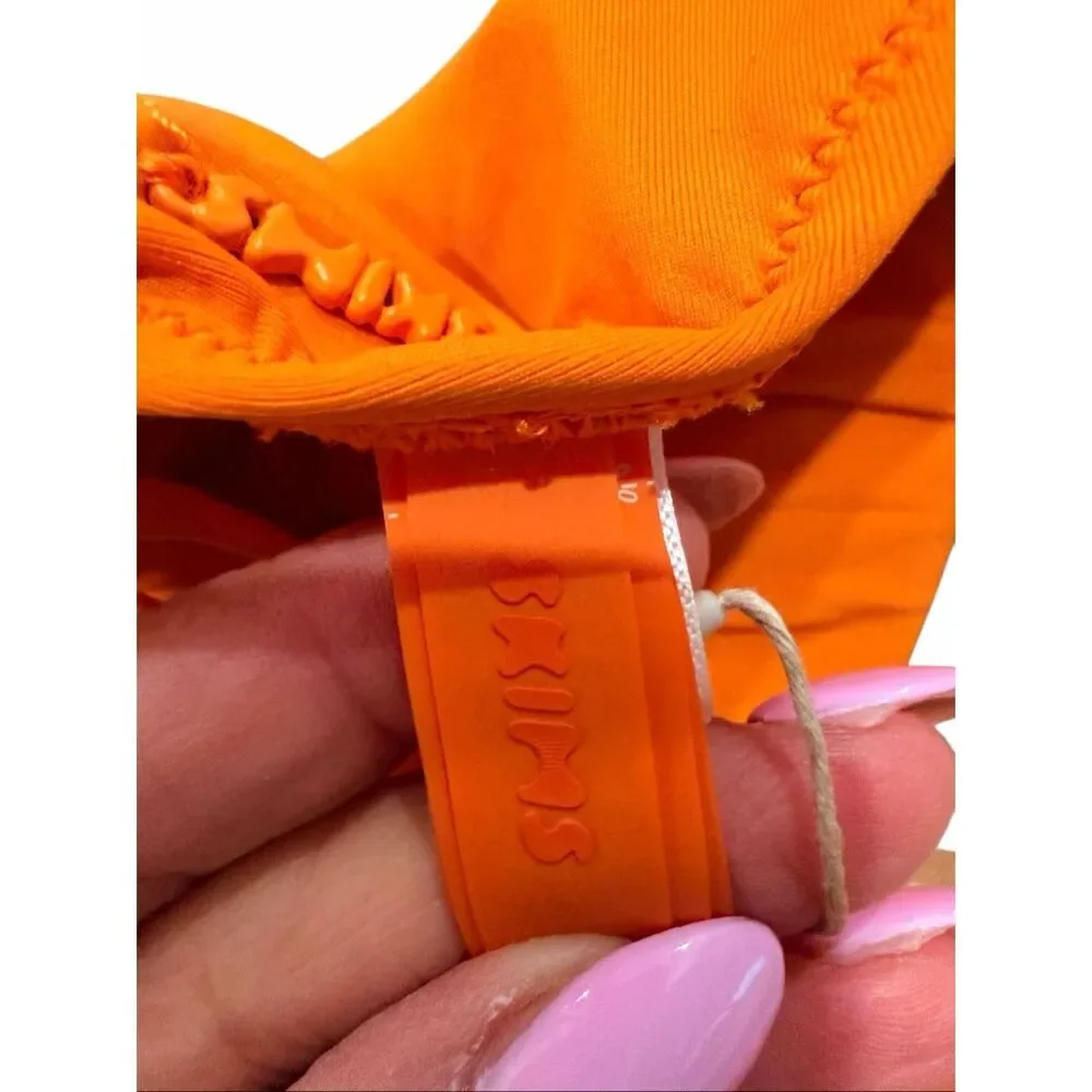 Brand New Skims Women's Size Small Tangerine Orange Signature Swim One Piece